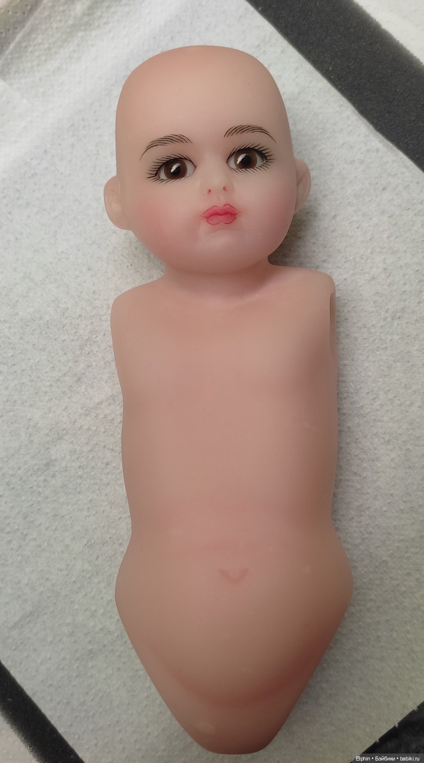 Реставрация цельнолитой восковой куклы