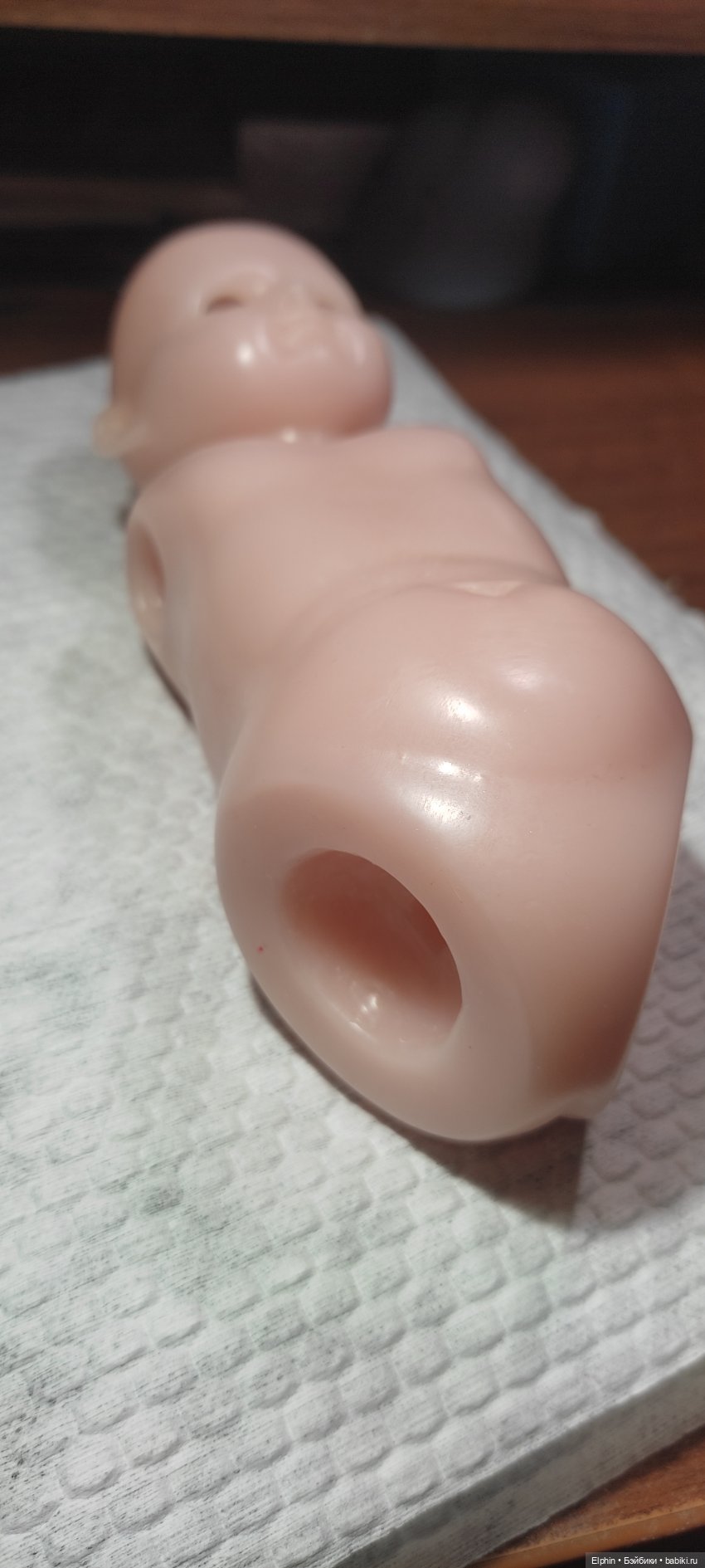 Реставрация цельнолитой восковой куклы