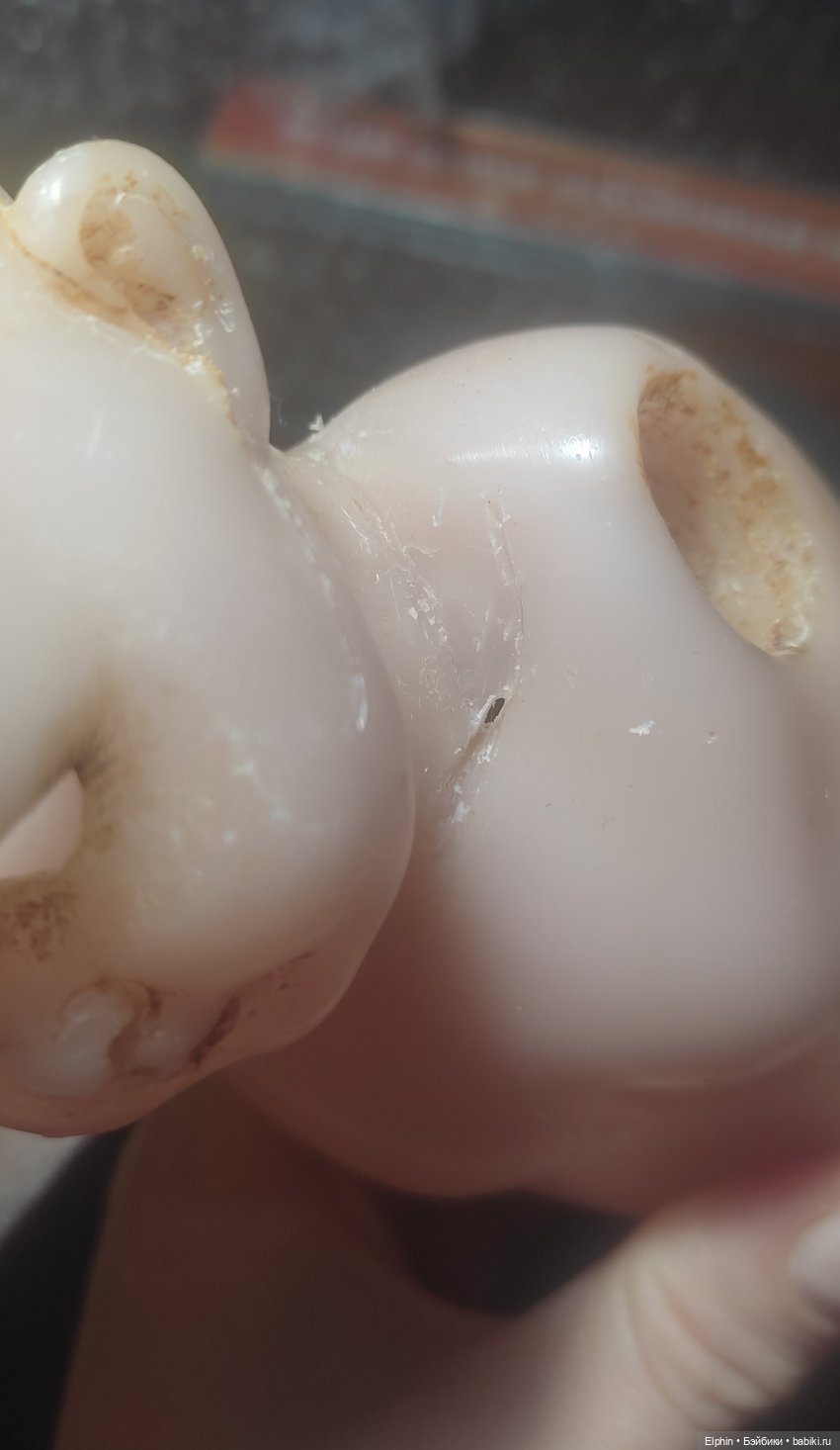 Реставрация цельнолитой восковой куклы