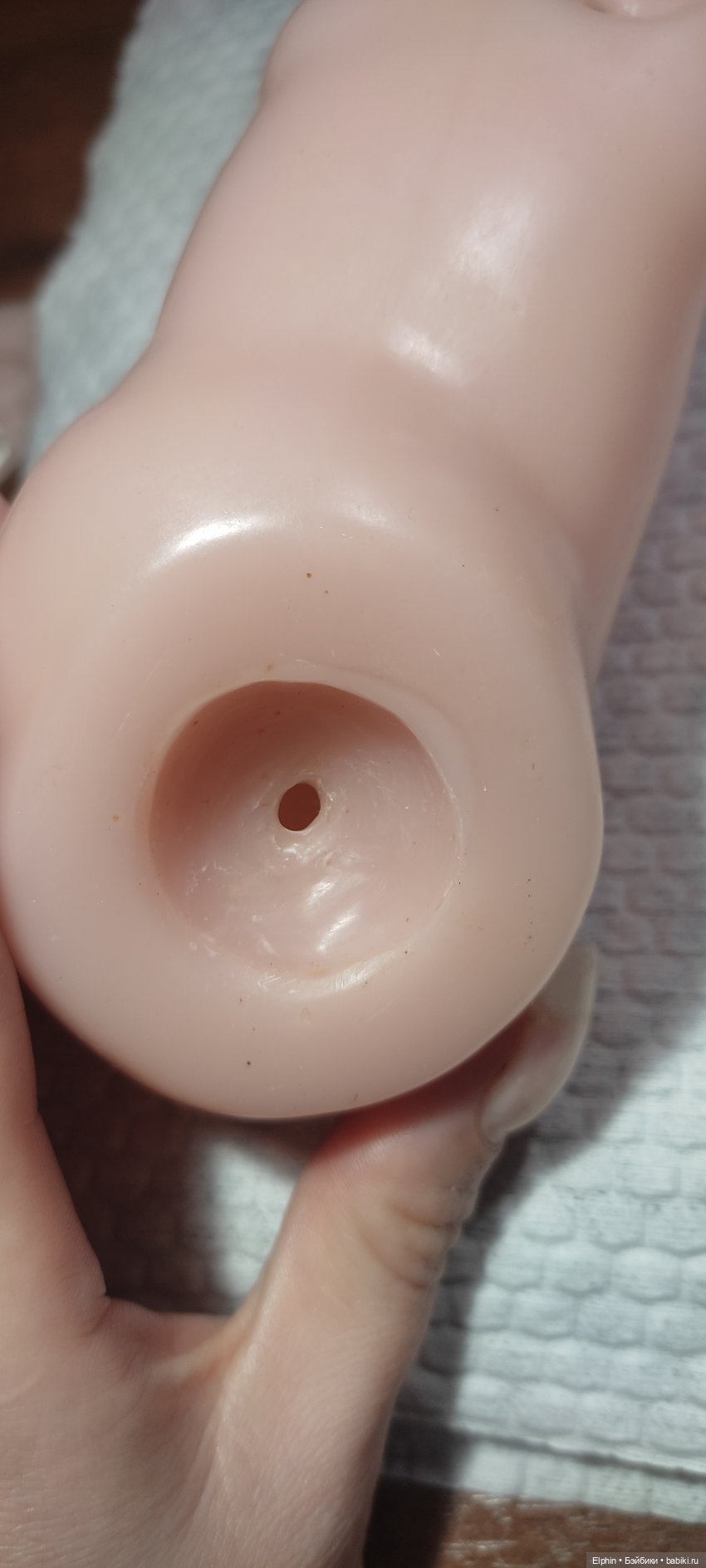 Реставрация цельнолитой восковой куклы