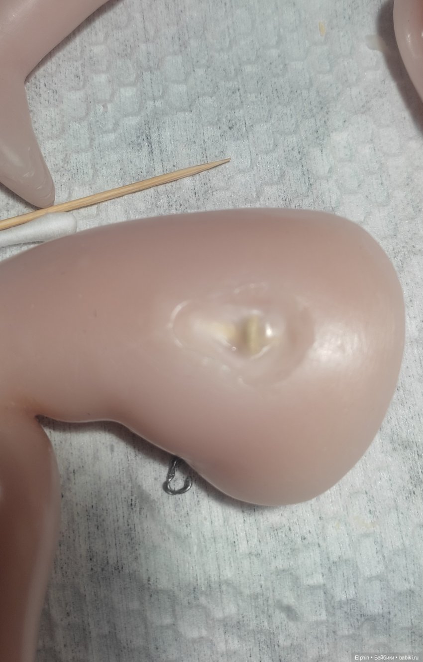 Реставрация цельнолитой восковой куклы