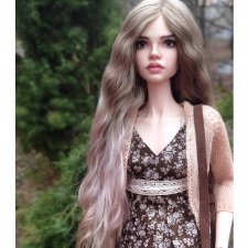 Длинный парик сложного градиентного окрашивания ОГ 11,5-12 см