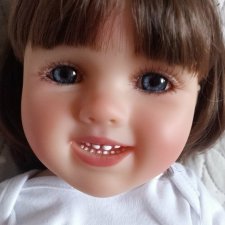 Игровой реборн полностью силикон винил с улыбкой