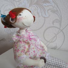 текстильная кукла мадам Пончикова. снизила цену