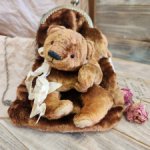Мишкосумка из винтажного плюша