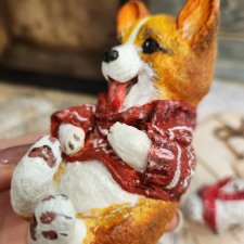 Ватная игрушка Корги