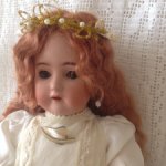 Веночек "Золотой" для антикварных кукол