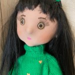 Удивительная девочка, текстильная. Ручная работа