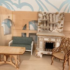 Кукольная комната, дерево