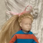 Минимир  куколка малышка, прошиты волосики