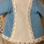 Платьице голубое последнее. Кримплен -70 е годы