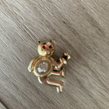 Брошка « Котик танцует» винтаж