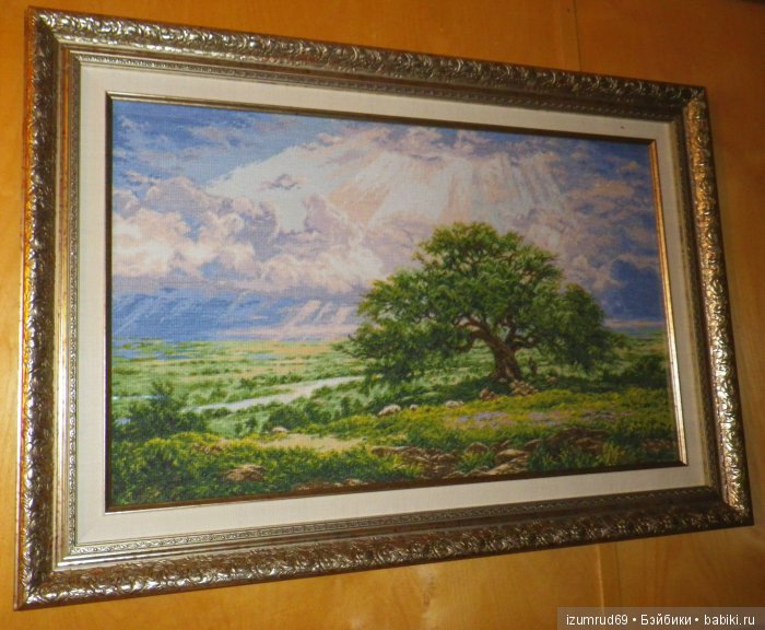 Моя вышивка "Под солнечными лучами"