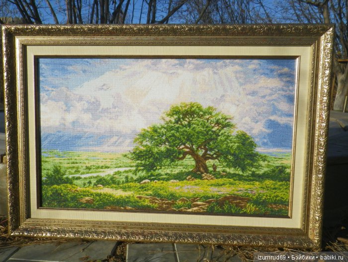 Моя вышивка "Под солнечными лучами"