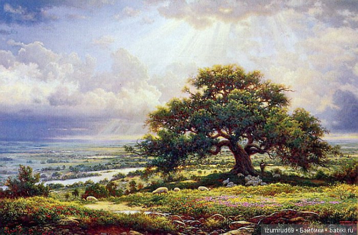 Моя вышивка "Под солнечными лучами"