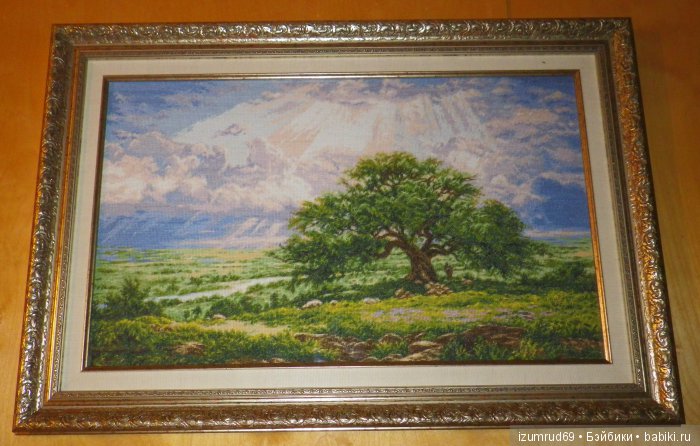 Моя вышивка "Под солнечными лучами"