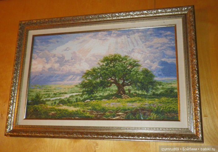 Моя вышивка "Под солнечными лучами"