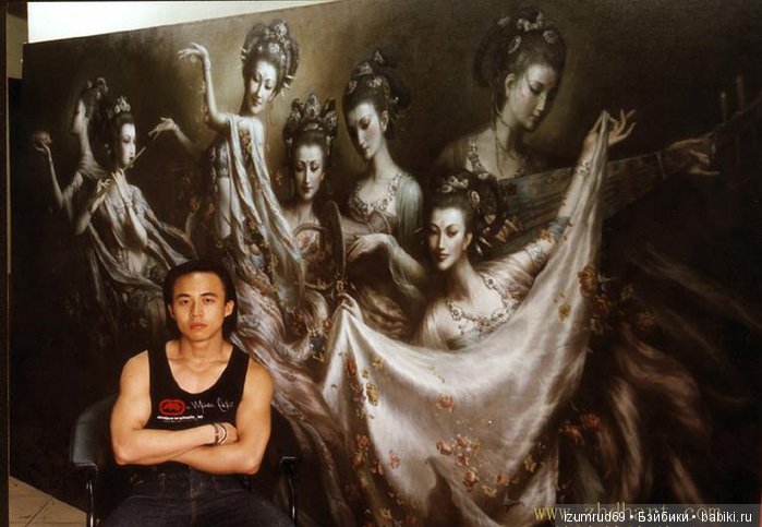 Танцующие богини художника Цзен Хао