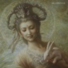 Танцующие богини художника Цзен Хао .