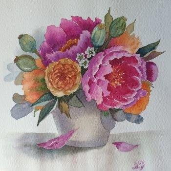 Я рисую цветы! С праздником 8 Марта!