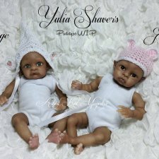 Молдики  мини эльфики Flora и Sage от Yulia A.Shaver