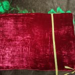 Большой кусок антикварного шелкового бархата