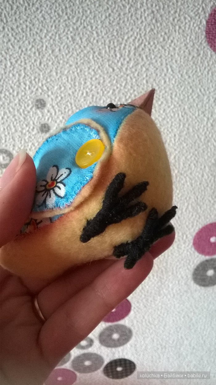 Весенняя птичка — Текстильные игрушки и примитивы: кофейные (фото 7)