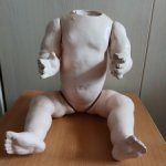 Антикварное тело для куклы бэбика