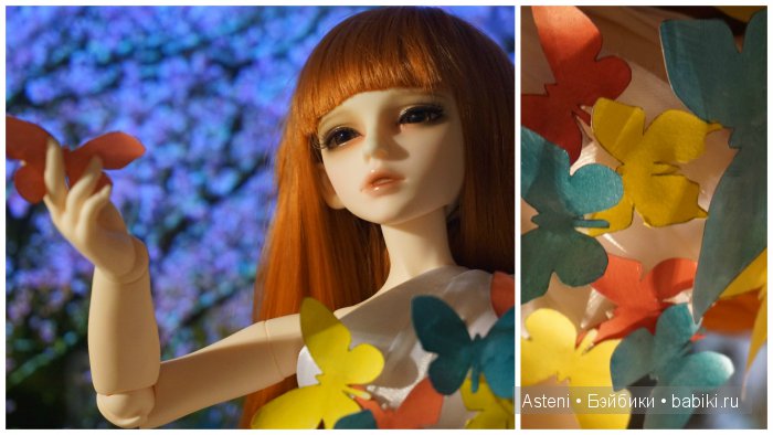 Платье из бабочек — Куклы Dollmore (Доллмор): корейские BJD (БЖД) (фото 7)