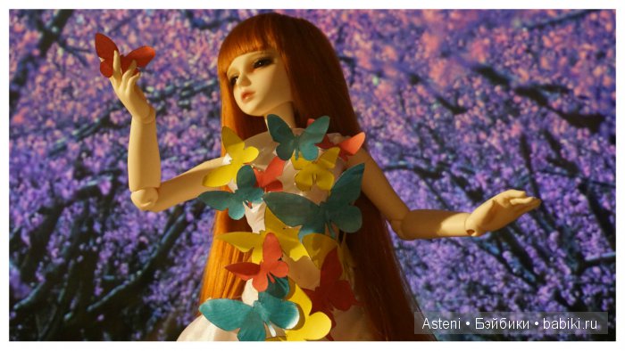 Платье из бабочек — Куклы Dollmore (Доллмор): корейские BJD (БЖД)
