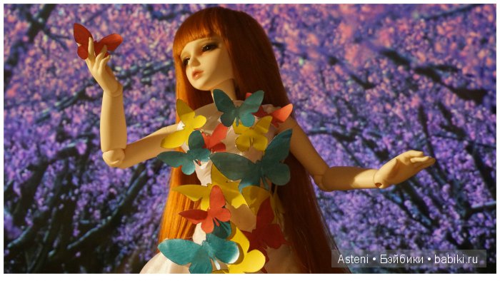 Платье из бабочек — Куклы Dollmore (Доллмор): корейские BJD (БЖД) (фото 3)