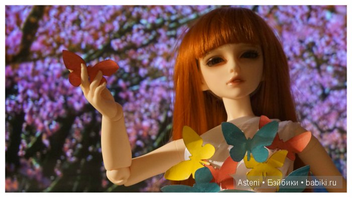 Платье из бабочек — Куклы Dollmore (Доллмор): корейские BJD (БЖД) (фото 10)