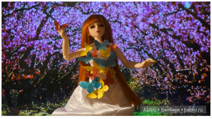 Платье из бабочек — Куклы Dollmore (Доллмор): корейские BJD (БЖД) (фото 4)