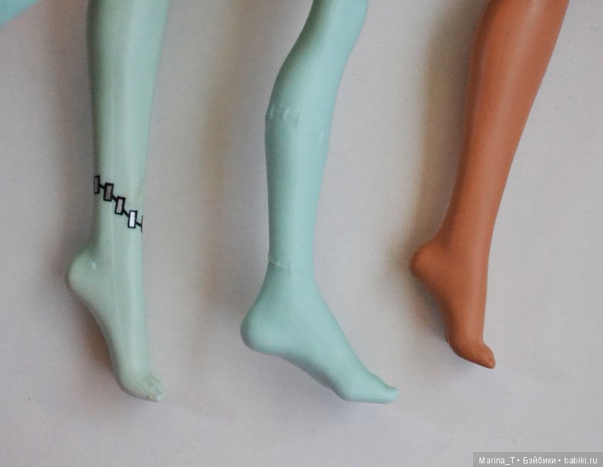 Сравнение стоп Френки Штеин, Аливия Штеин, Хаулин Вульф