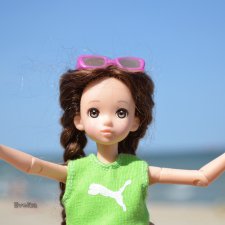 Кусочек нашего лета! Эльза и Хэнк на море