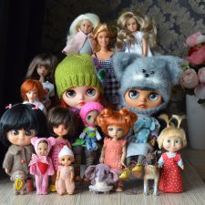 Мои любимые куклы все вместе