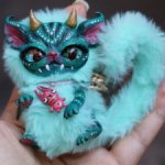 игрушка ручной работы чеширский котик