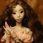 Новые фото авторской куклы брюнетки