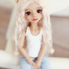 Разрешите представить - девчонка-шоколадка. Авторская шарнирная кукла