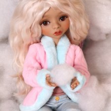 Новогоднее настроение в ноябрьский дождь. Шарнирная кукла