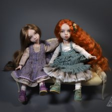 Сестренки Эмили и Джейн - фарфоровые девочки