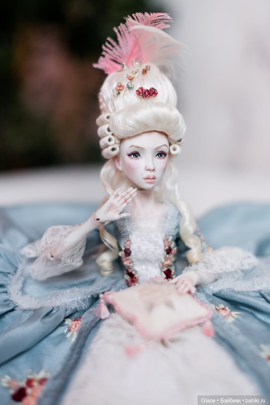 Авторская шарнирная кукла Мария-Антуанетта