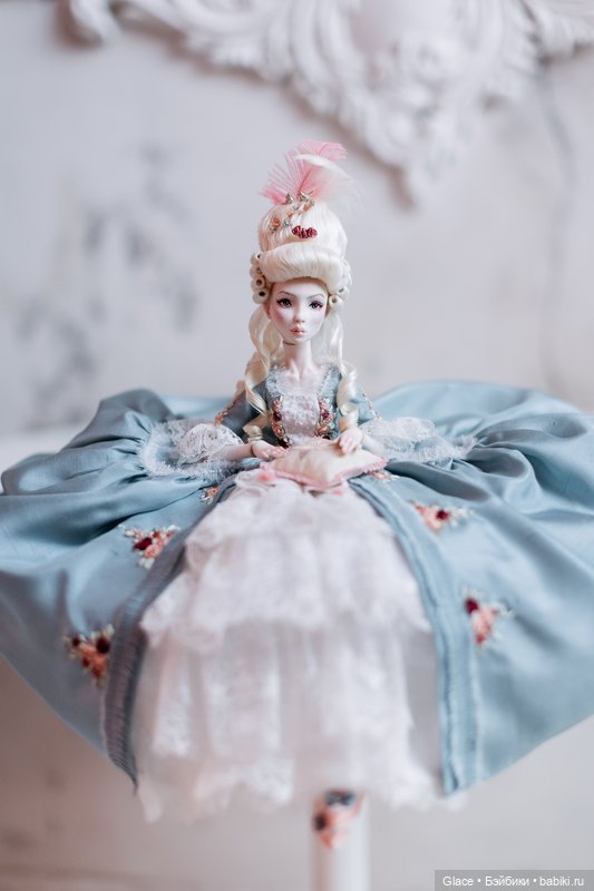 Авторская шарнирная кукла Мария-Антуанетта
