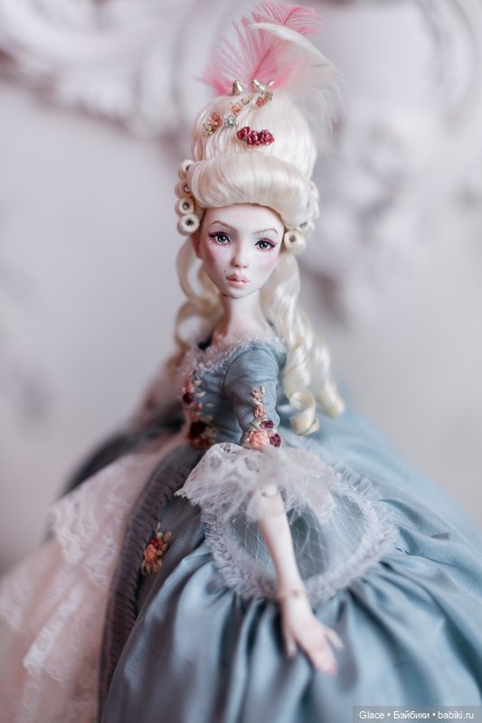 Авторская шарнирная кукла Мария-Антуанетта