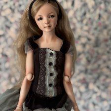 Авторская шарнирная фарфоровая кукла от Оксаны Самшориной