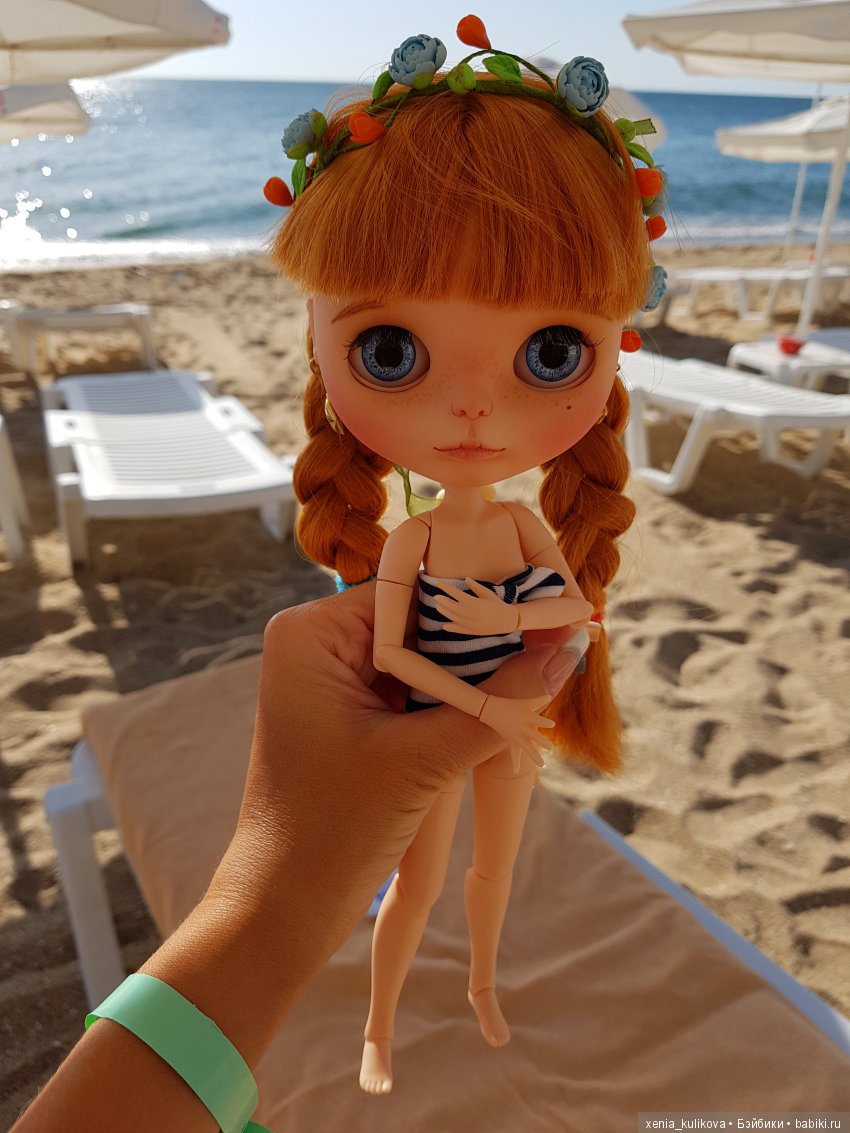 Блайз на море — Куклы Blythe (Блайз) ООАК: кастом