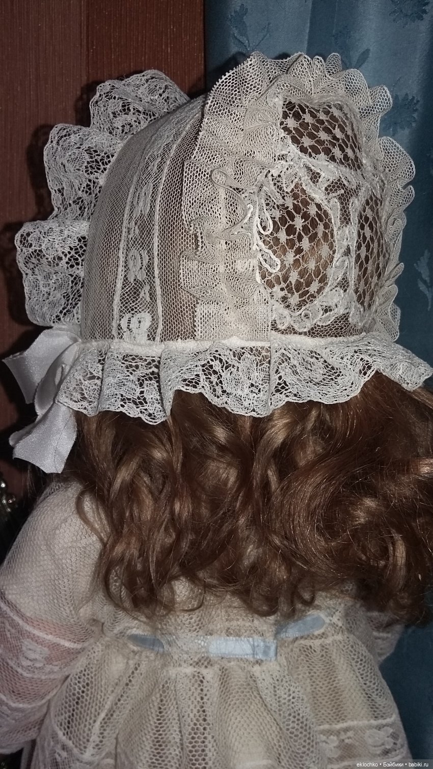Боннет из антикварного кружева