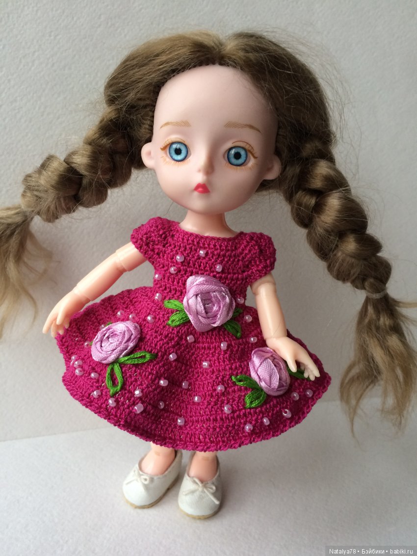 Как я училась вышивать лентами или новые платья для Лидочки Baboliy