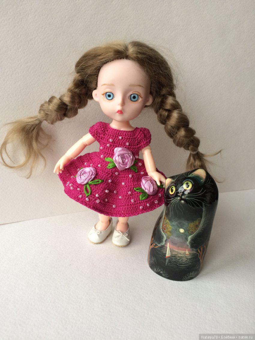 Как я училась вышивать лентами или новые платья для Лидочки Baboliy