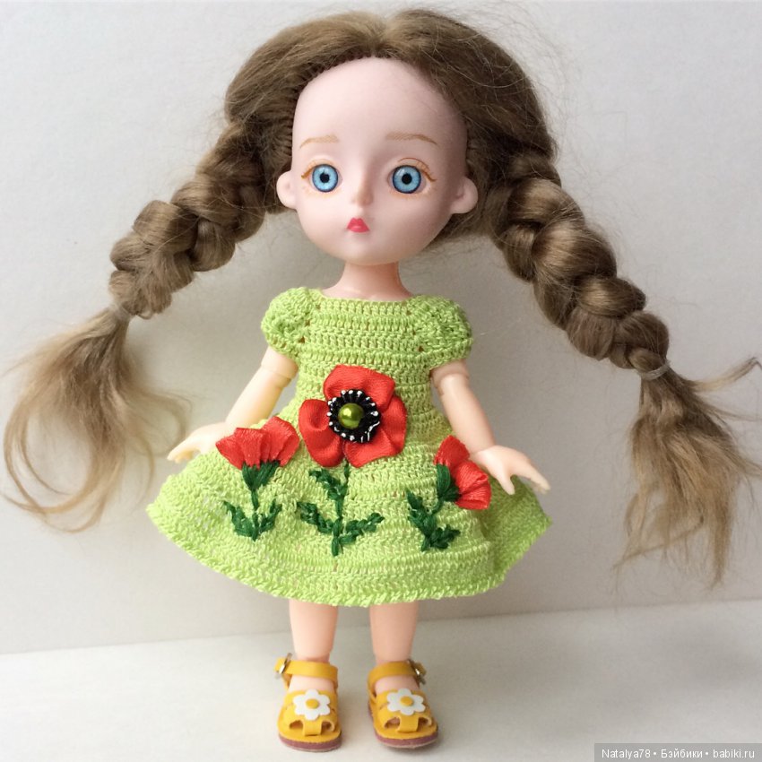 Как я училась вышивать лентами или новые платья для Лидочки Baboliy